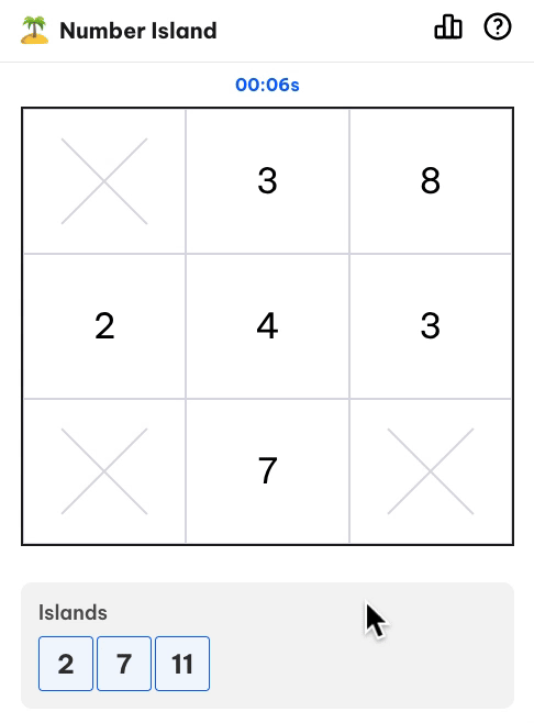 How to Play Number Islands GIF